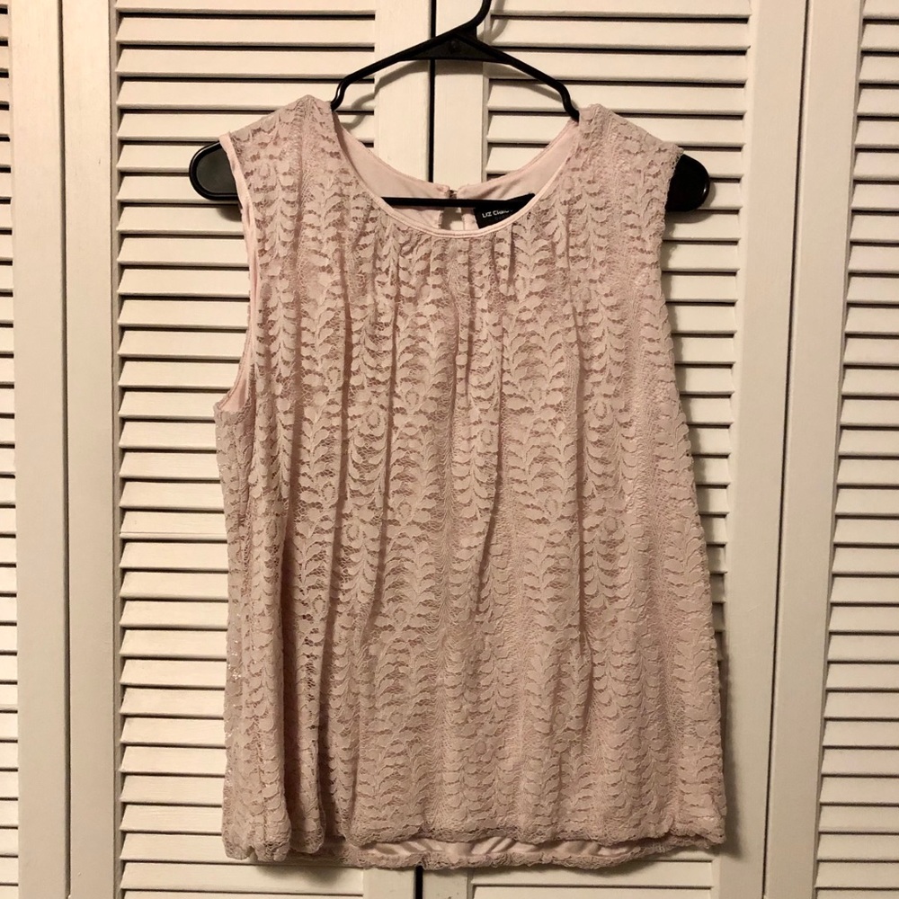 Sleeveless Pink Liz Claiborne Shirt